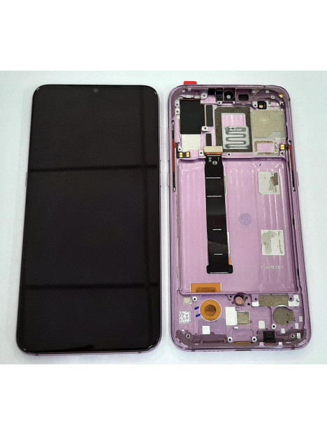 Pantalla oled para Xiaomi Mi 9 MI9 DK mas tactil negro mas marco purpura compatible