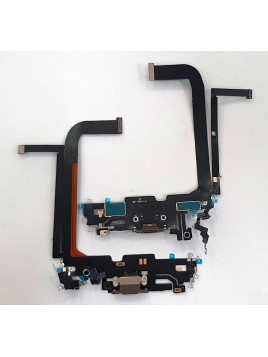 Flex puerto carga dorado para IPhone 13 Pro Max compatible