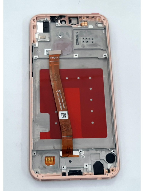 Pantalla lcd para Huawei P20 Lite Nova 3E mas tactil negro mas marco rosa compatible ane-l02 ane-l02k ane-l03 ane-l