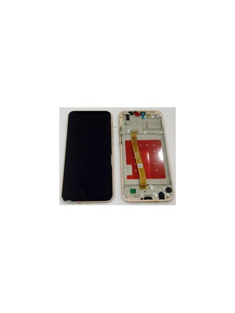 Pantalla lcd para Huawei P20 Lite Nova 3E mas tactil negro mas marco dorado compatible ane-l02 ane-l02k ane-l03 ane