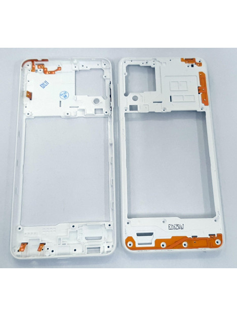 Carcasa central o marco blanco para Samsung Galaxy A22 4G SM-A225F A225F A225 SM-A225 calidad premium