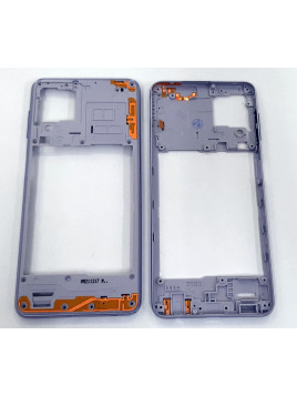 Carcasa central o marco purpura para Samsung Galaxy A22 4G SM-A225F A225F A225 SM-A225 calidad premium