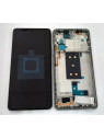 Pantalla lcd para Xiaomi MI 11T MI 11T Pro 560003K11R00 mas tactil negro mas marco plata Service Pack