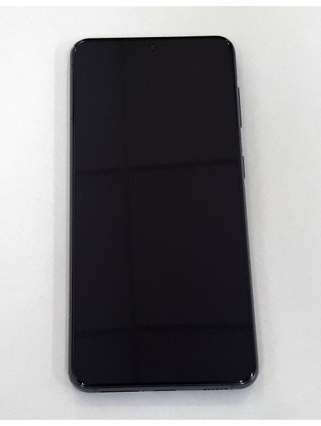 Pantalla para Samsung Galaxy S21 5G SM-G991B SM-G991 G991B G991 GH82-27256A mas táctil negro mas marco phantom gris