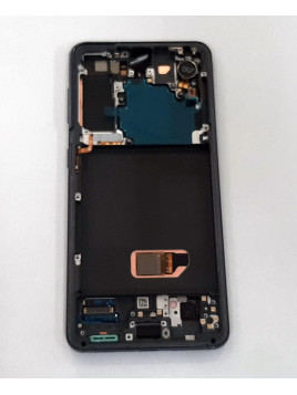 Pantalla para Samsung Galaxy S21 5G SM-G991B SM-G991 G991B G991 GH82-27256A mas táctil negro mas marco phantom gris