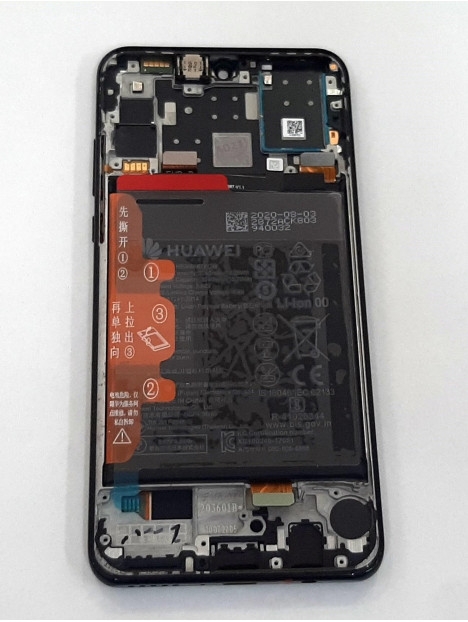 Pantalla lcd para Huawei P30 Lite MAR-LX1M 02352PJM mas tactil negro mas marco negro mas bateria mas auricular Serv