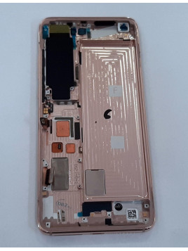 Pantalla lcd para Xiaomi Mi 10 5G Xiaomi Mi 10 Pro 5G 56000500J100 mas tactil negro mas marco rosa Service Pack