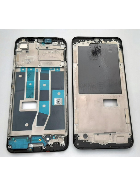 Carcasa central o marco negro para Oppo A54S CPH2273 calidad premium