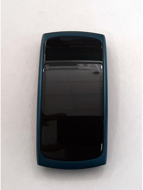 Pantalla lcd para Samsung Gear Fit 2 Fit2 mas tactil negro mas marco azul calidad premium