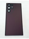 Tapa trasera o tapa bateria purpura para Samsung Galaxy S22 Ultra SM-S908U mas cubierta camara