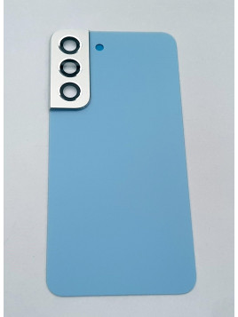 Tapa trasera o tapa bateria azul para Samsung Galaxy S22 SM-S901 mas cubierta camara