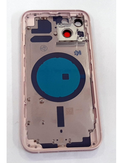 Carcasa central mas tapa trasera rosa para IPhone 13 A2633