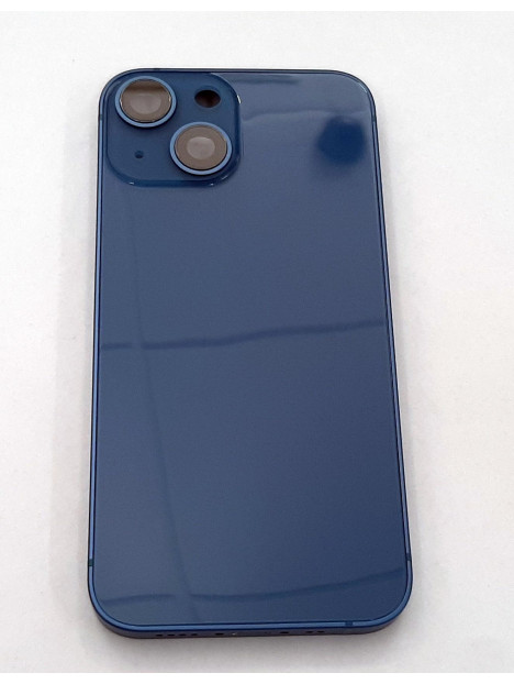 Carcasa central mas tapa trasera azul para IPhone 13 A2633