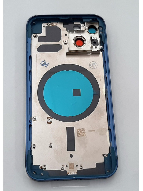 Carcasa central mas tapa trasera azul para IPhone 13 A2633