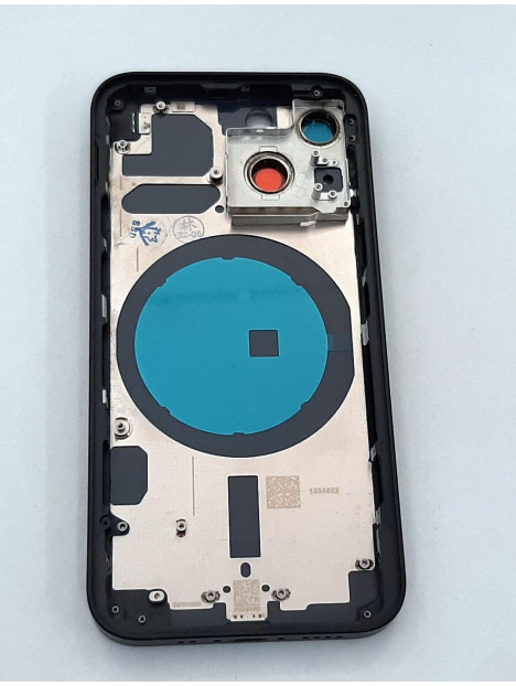 Carcasa central mas tapa trasera negra para IPhone 13 Mini