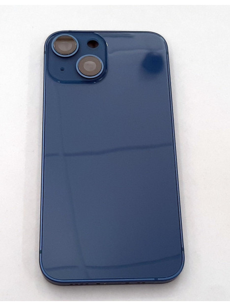 Carcasa central mas tapa trasera azul para IPhone 13 Mini