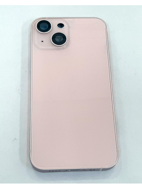 Carcasa central mas tapa trasera rosa para IPhone 13 Mini