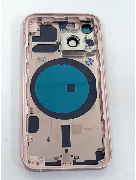 Carcasa central mas tapa trasera rosa para IPhone 13 Mini