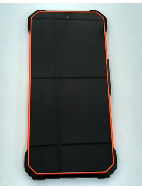 Pantalla lcd para Blackview BV8800 mas tactil negro mas marco naranja calidad premium