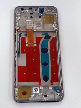 Pantalla lcd para Huawei Honor X8mas tactil negro mas marco rosa calidad premium