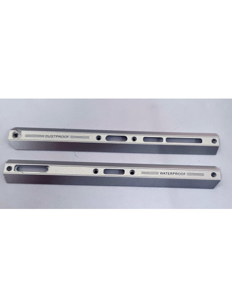 Set 2 embellecedor lateral plata para Blackview BV9100 calidad premium