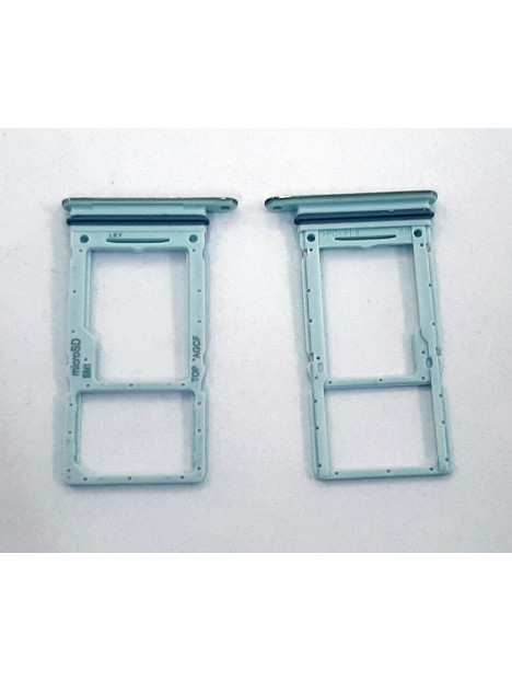 Soporte o bandeja dual sim azul para Samsung Galaxy A73 5G SM-A736B calidad premium