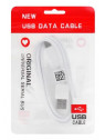 cable blanco USB a Tipo C 1 metro