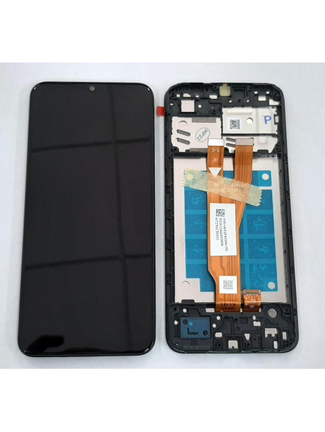 Pantalla lcd para Samsung Galaxy A03 Core SM-A032 GH81-21711A mas tactil negro mas marco negro Service Pack