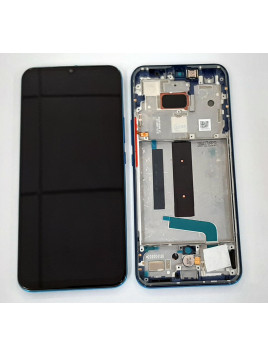 Pantalla lcd para Xiaomi Mi 10 Lite 5G 56000300J900 mas tactil negro mas marco azul verde Service Pack