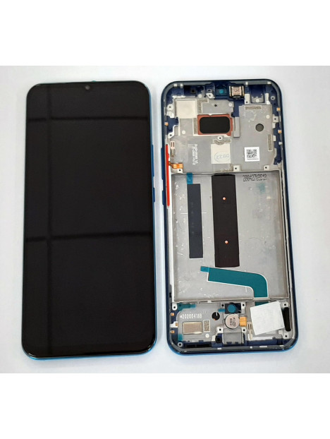 Pantalla lcd para Xiaomi Mi 10 Lite 5G 56000300J900 mas tactil negro mas marco azul verde Service Pack