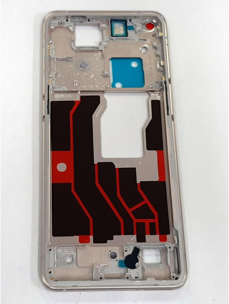 Carcasa central o marco rosa dorado para Oppo Find X3 Pro CPH2173 calidad premium