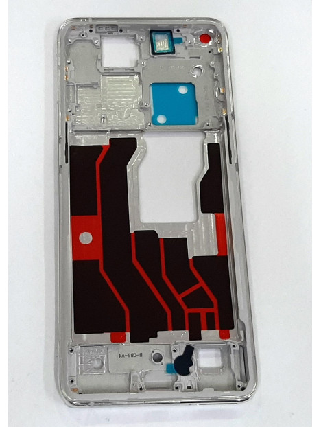 Carcasa central o marco plata para Oppo Find X3 Pro CPH2173 calidad premium