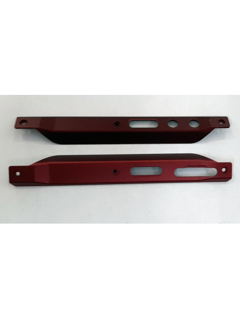 Set 2 embellecedores laterales rojo para Doogee V20 calidad premium