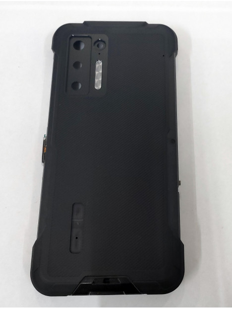 Tapa trasera o tapa bateria negra para Doogee S97 Pro mas boton naranja