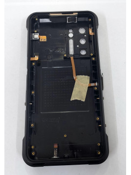 Tapa trasera o tapa bateria negra para Doogee S97 Pro mas boton naranja