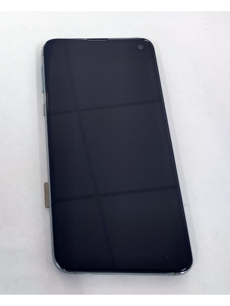 Pantalla lcd para Samsung Galaxy S10e G970F mas tactil negro mas marco verde Calidad Premium