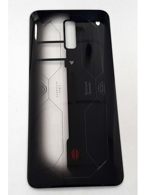 Tapa trasera o tapa bateria negra transparente para ZTE Nubia Red Magic 6S Pro