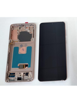 Pantalla lcd para Samsung Galaxy S21 Plus 5G SM-G996 mas tactil negro mas marco dorado calidad premium