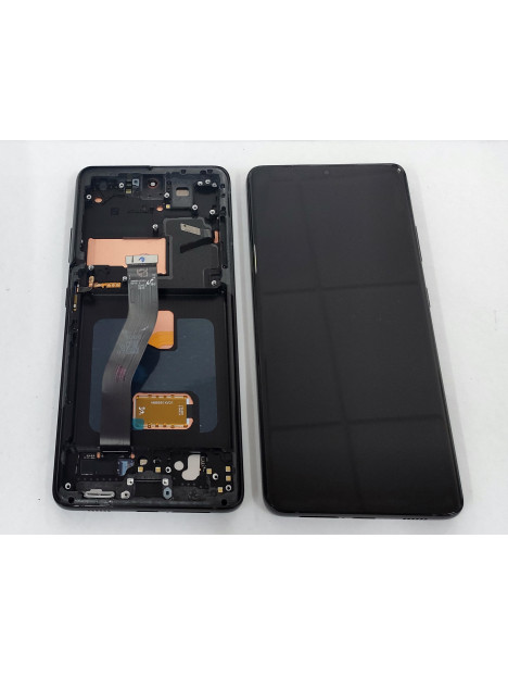 Pantalla lcd para Samsung Galaxy S21 Ultra 5G SM-G998F mas tactil negro mas marco negro calidad premium