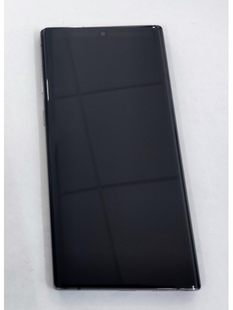 Pantalla lcd para Samsung Galaxy Note 10 N970 SM-N970F mas tactil negro mas marco plata calidad premium