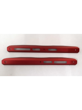 Set 2 embellecedores laterales rojos para Doogee S98 calidad premium