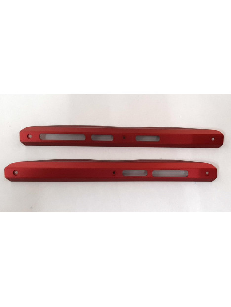 Set 2 embellecedores laterales rojos para Doogee S98 calidad premium