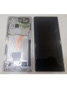 Pantalla lcd para Samsung Galaxy S22 Ultra SM-S908B GH82-27488C mas tactil negro mas marco blanco Service Pack Prem