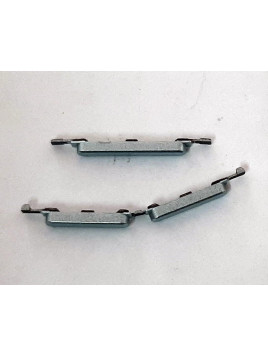 Set 2 botones azules para Oppo A96 4G CPH2333 calidad premium