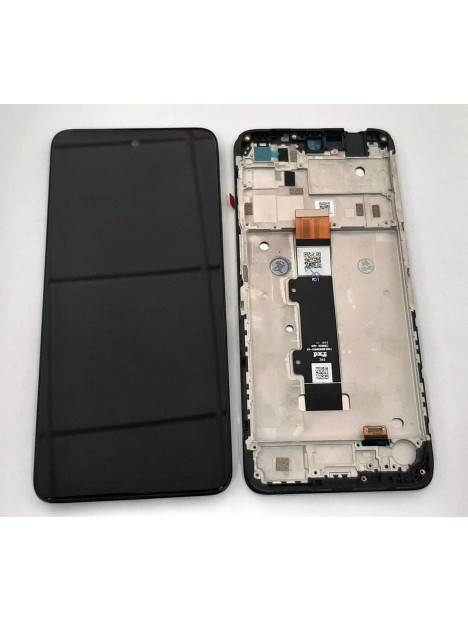 Pantalla lcd para Motorola Moto G22 mas tactil negro mas marco negro calidad premium