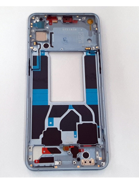 Carcasa central o marco azul para Oppo Reno 6 5G CPH2251 calidad premium