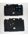 Soporte sujecion placa base para Xiaomi Redmi 10C mas cubierta y cristal camara negro calidad premium