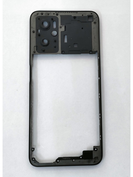 Carcasa central o marco negro para Oppo A76 CPH2375 calidad premium