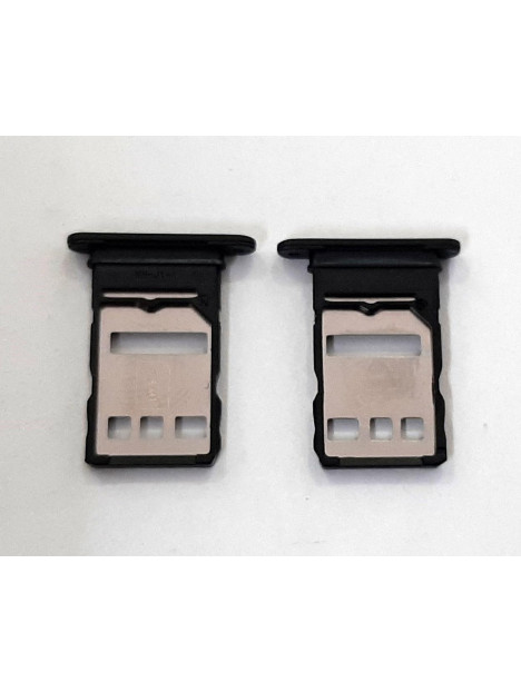Soporte o bandeja dual sim negra para Huawei Honor 50 Lite calidad premium