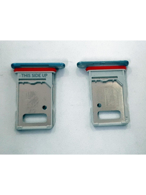 Soporte o bandeja dual sim azul para Motorola Moto G200 5G XT2175 calidad premium
